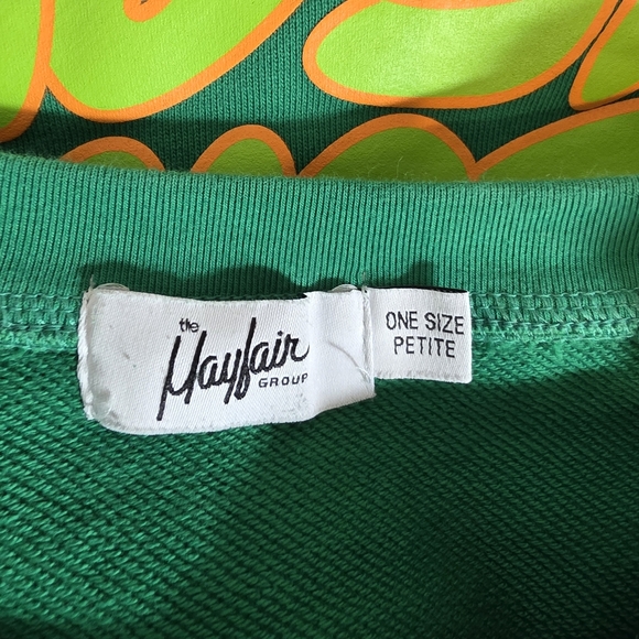 The Mayfair Group Compassion Graphic Sweatshirt In Green - Picture 3 of 10